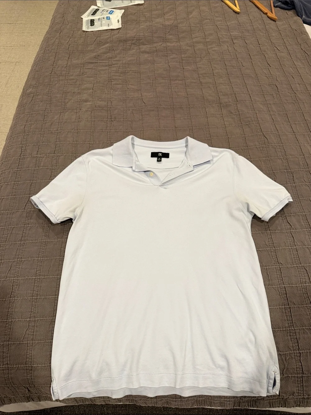 Banana Republic Baby Blue Polo Shirt - Short Sleeve